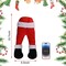 Christmas Santa Claus Legs Plush Doll Xmas Tree Wreath Decor Props Ornament Gift